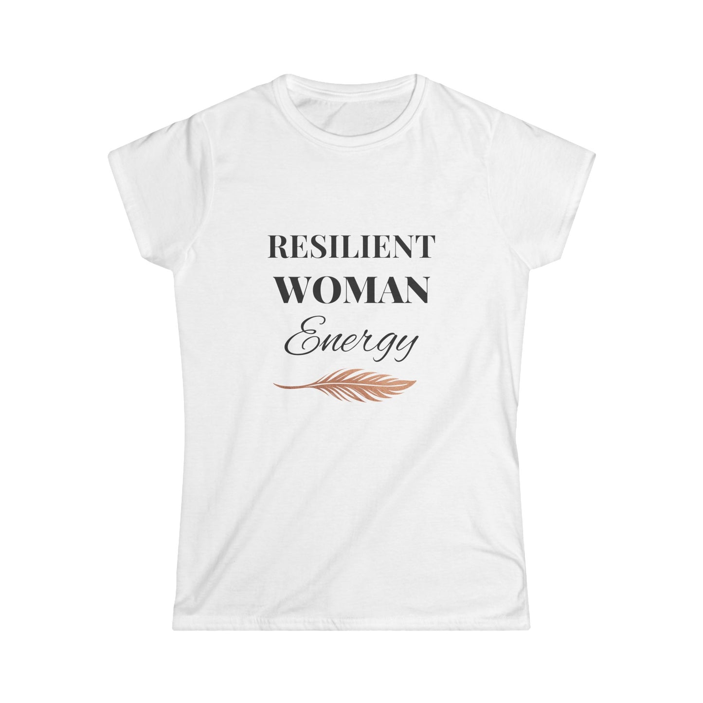 Empowering Women's Softstyle Tee - Resilient Woman Energy