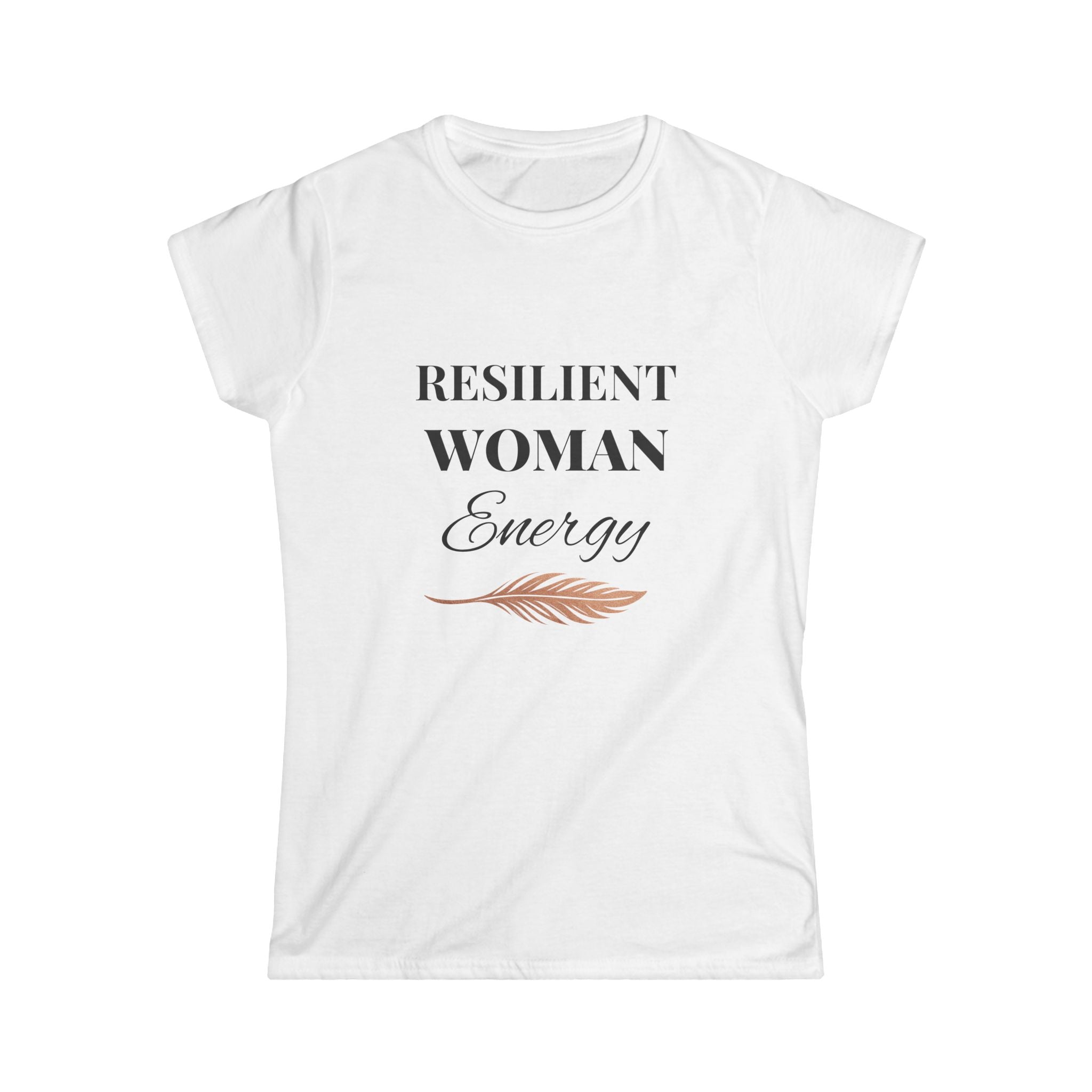 Empowering Women's Softstyle Tee - Resilient Woman Energy